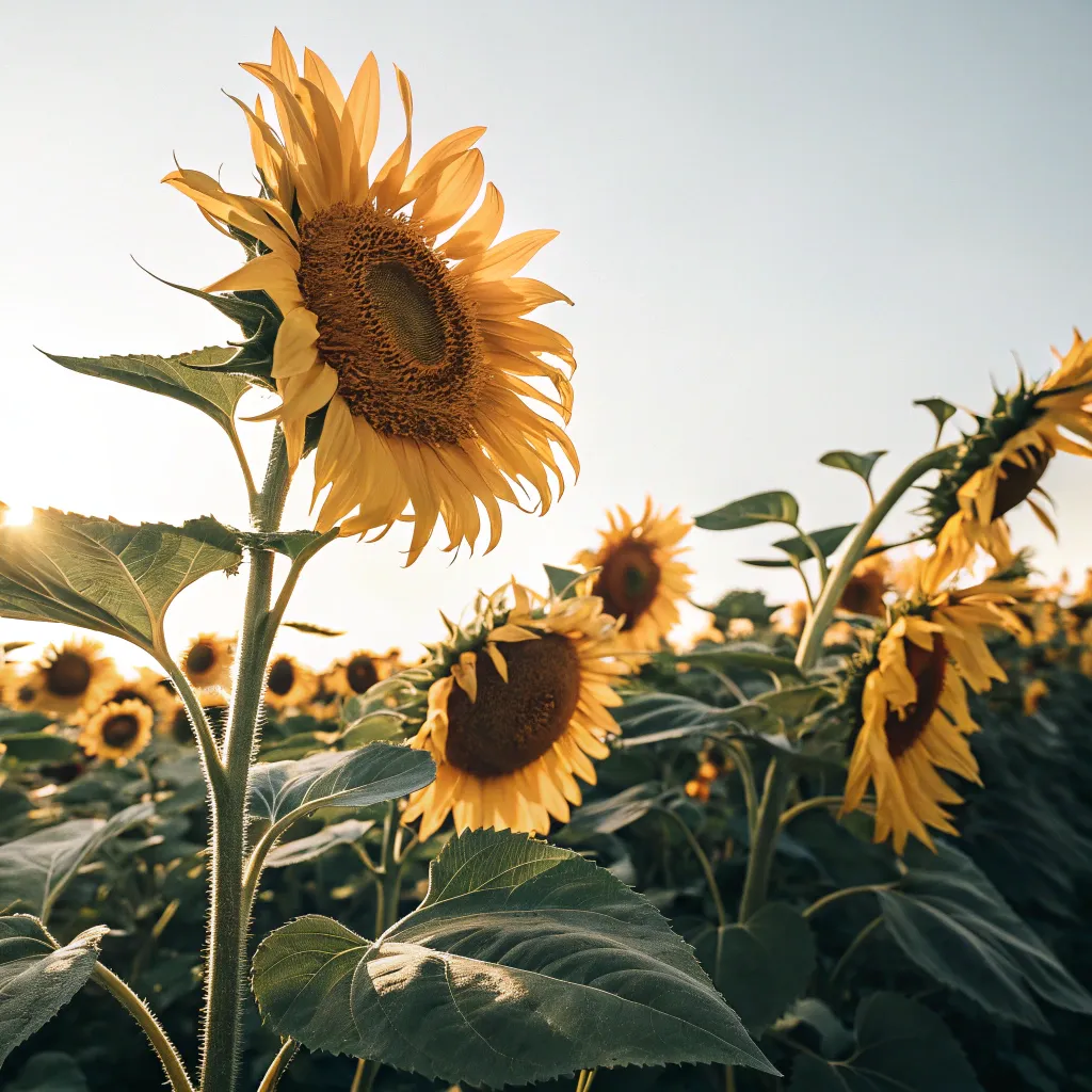 A stunning display of sunflowers, perfect for summery vibes